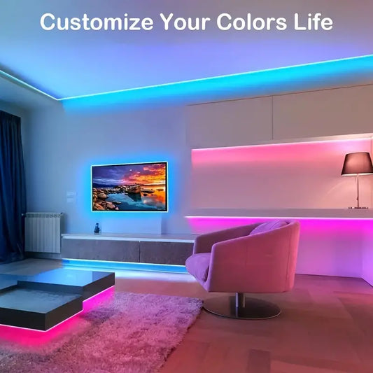 Taśma LED RGB (muzyka, Bluetooth, WiFi)